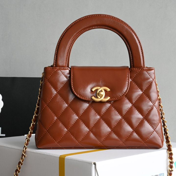 Ch*el top handle bags